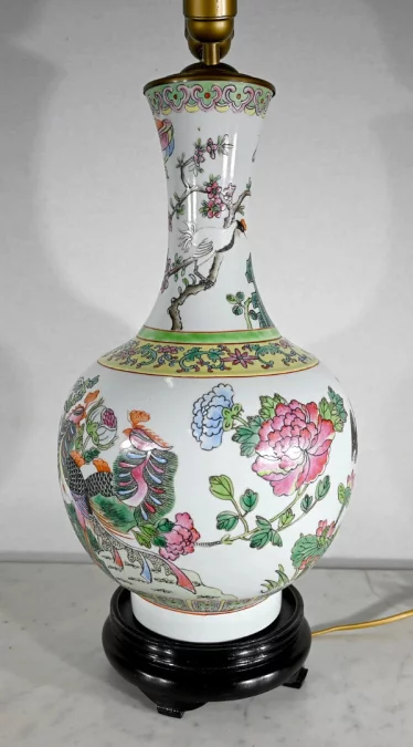 Importante Lampe en Porcelaine de Chine – 1960