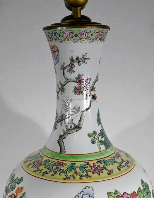 Importante Lampe en Porcelaine de Chine – 1960