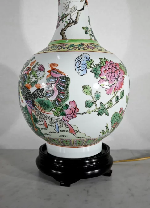 Importante Lampe en Porcelaine de Chine – 1960