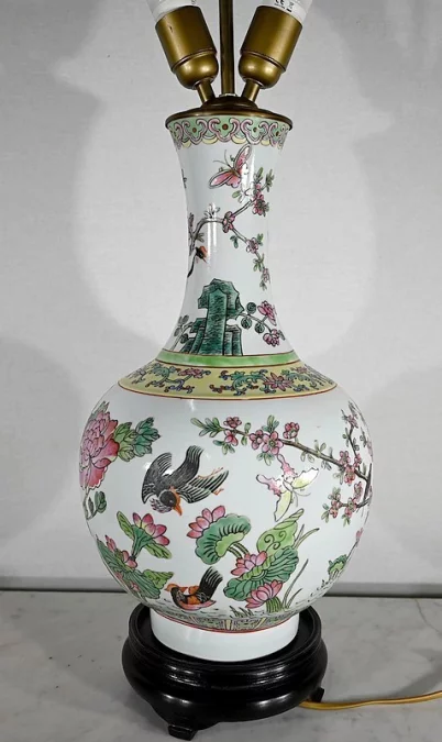 Importante Lampe en Porcelaine de Chine – 1960