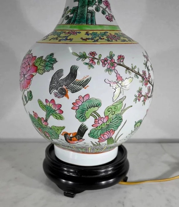 Importante Lampe en Porcelaine de Chine – 1960