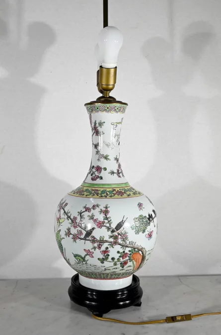 Importante Lampe en Porcelaine de Chine – 1960