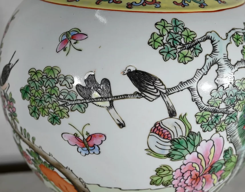 Importante Lampe en Porcelaine de Chine – 1960