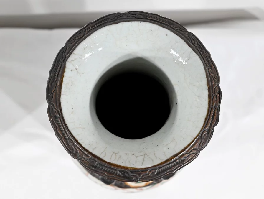 Paire de Vases en Porcelaine de Nankin, Chine – Fin XIXe