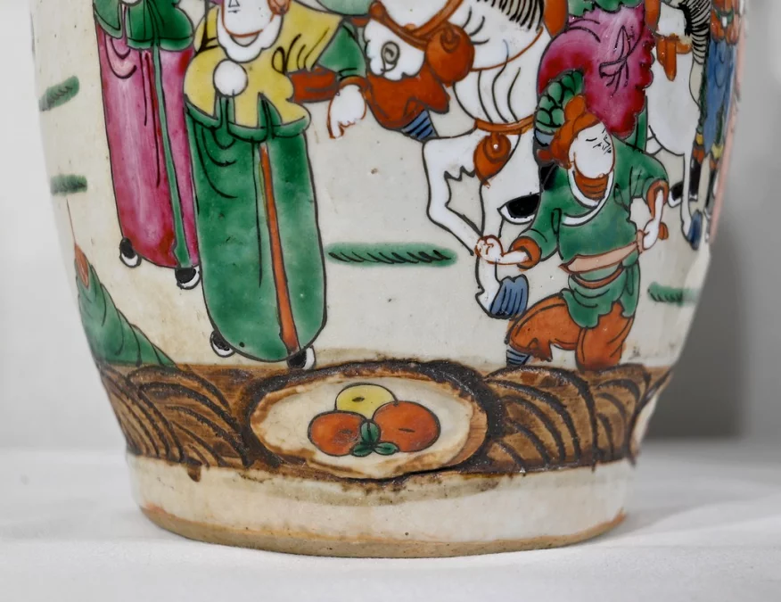 Paire de Vases en Porcelaine de Nankin, Chine – Fin XIXe