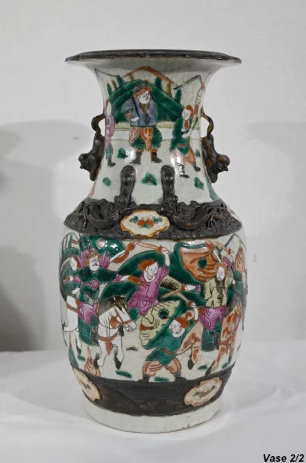 Paire de Vases en Porcelaine de Nankin, Chine – Fin XIXe