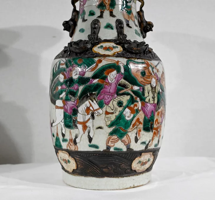 Paire de Vases en Porcelaine de Nankin, Chine – Fin XIXe