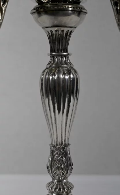 ПАРА СЕРЕБРЯНЫХ ПОДСВЕЧНИКОВ