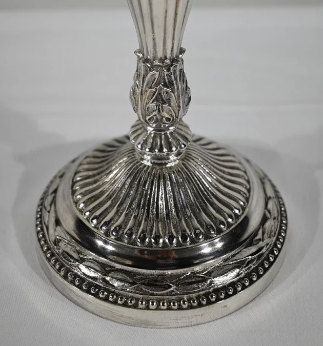 ПАРА СЕРЕБРЯНЫХ ПОДСВЕЧНИКОВ