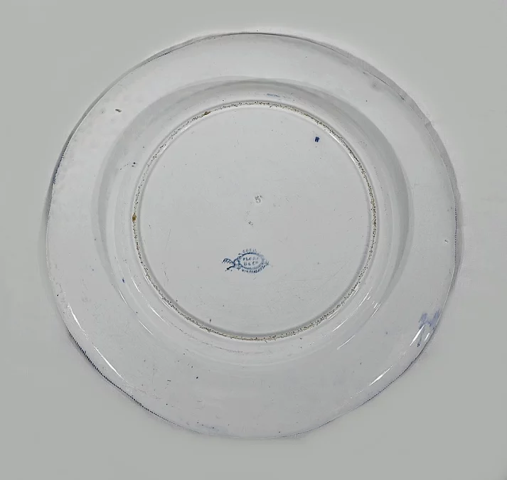 Grand Plat en Faïence « Flora aux Liserons », Creil & Montereau, Art Nouveau – Fin XIXe