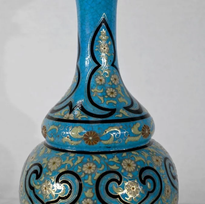 Paire de Lampes en Porcelaine et Bronze, époque Napoléon III – Milieu XIXe