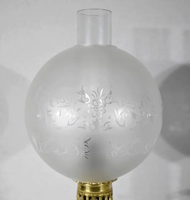 Paire de Lampes à Pétrole, époque Napoléon III – Milieu XIXe