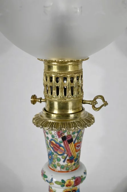 Paire de Lampes à Pétrole, époque Napoléon III – Milieu XIXe