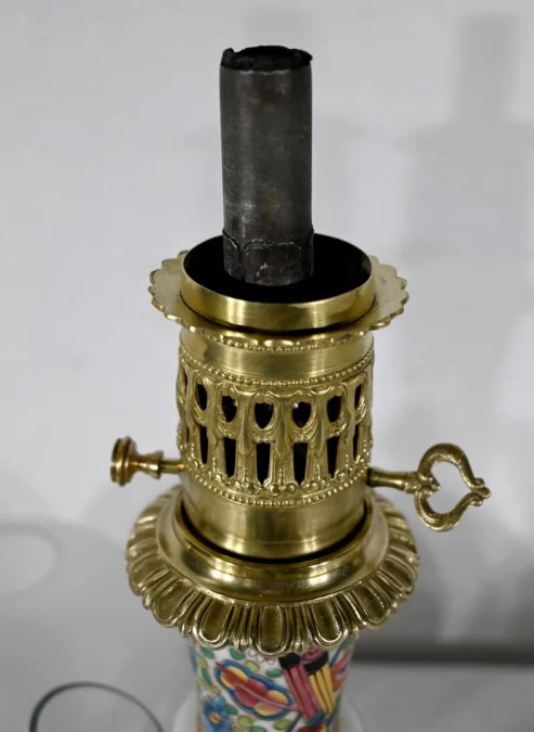 Paire de Lampes à Pétrole, époque Napoléon III – Milieu XIXe