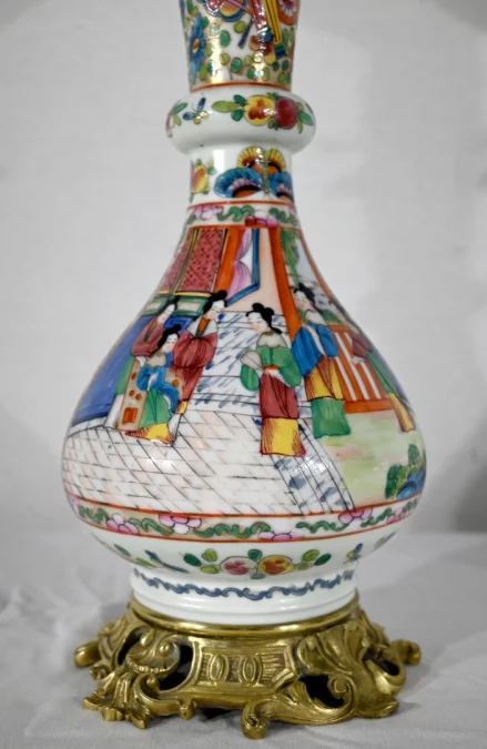 Paire de Lampes à Pétrole, époque Napoléon III – Milieu XIXe