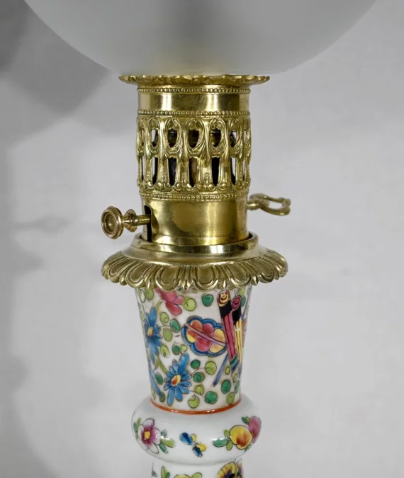 Paire de Lampes à Pétrole, époque Napoléon III – Milieu XIXe