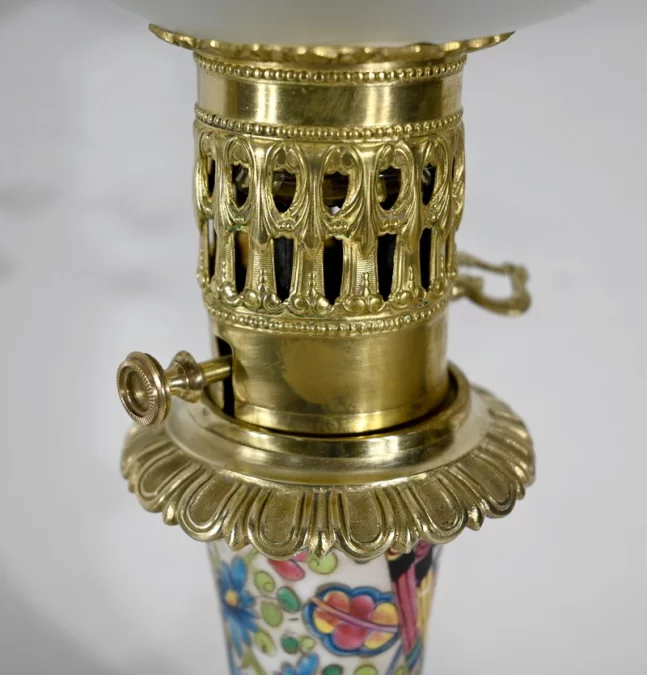 Paire de Lampes à Pétrole, époque Napoléon III – Milieu XIXe