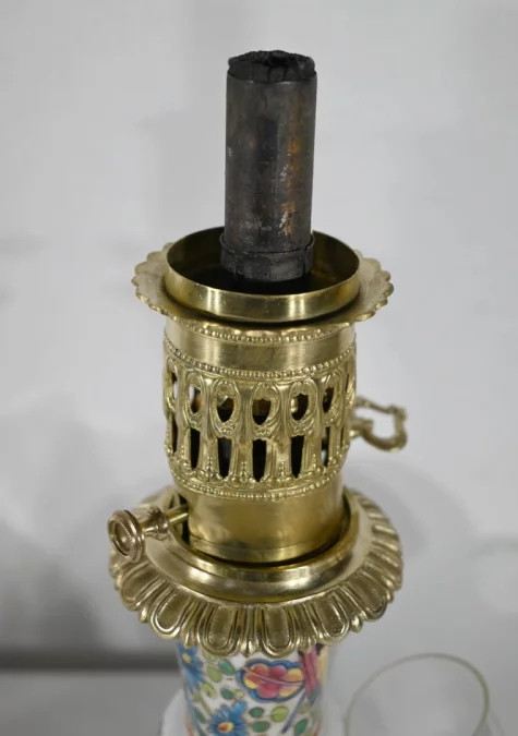 Paire de Lampes à Pétrole, époque Napoléon III – Milieu XIXe