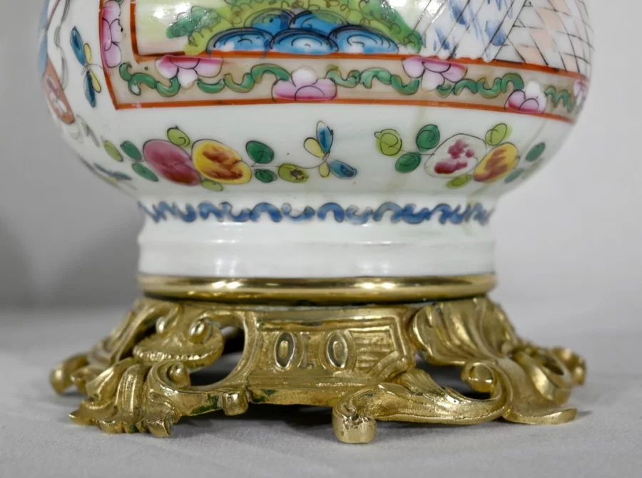 Paire de Lampes à Pétrole, époque Napoléon III – Milieu XIXe