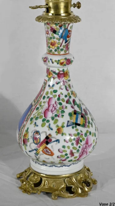 Paire de Lampes à Pétrole, époque Napoléon III – Milieu XIXe