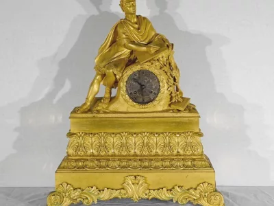 Importante Horloge en Bronze Doré - 1ère partie XIXe