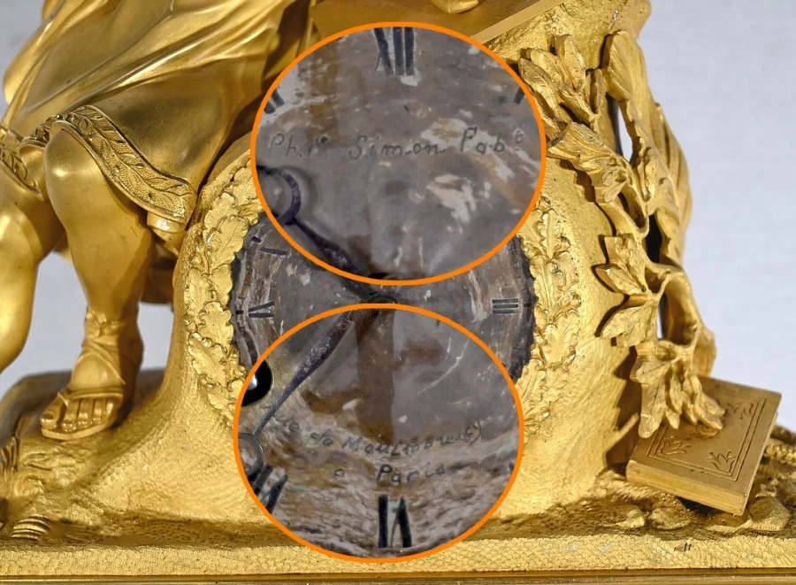 UHR AUS VERGOLDETER BRONZE