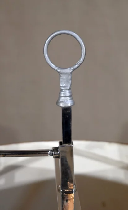 Lampe Bouillotte en Métal Argenté – Début XXe