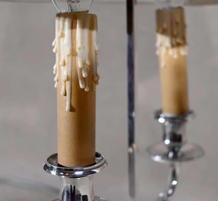 Lampe Bouillotte en Métal Argenté – Début XXe