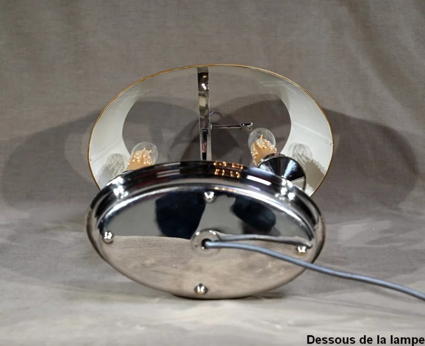 Lampe Bouillotte en Métal Argenté – Début XXe