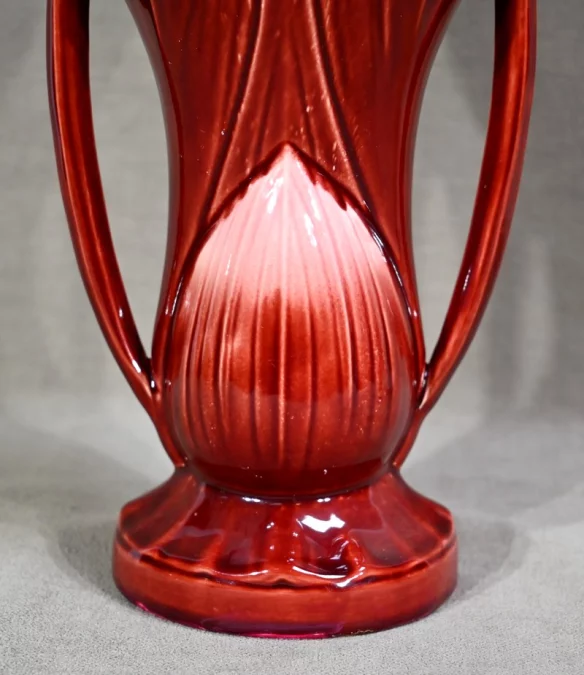 PAR DE JARRONES firmados DIGOIN SARREGUEMINES