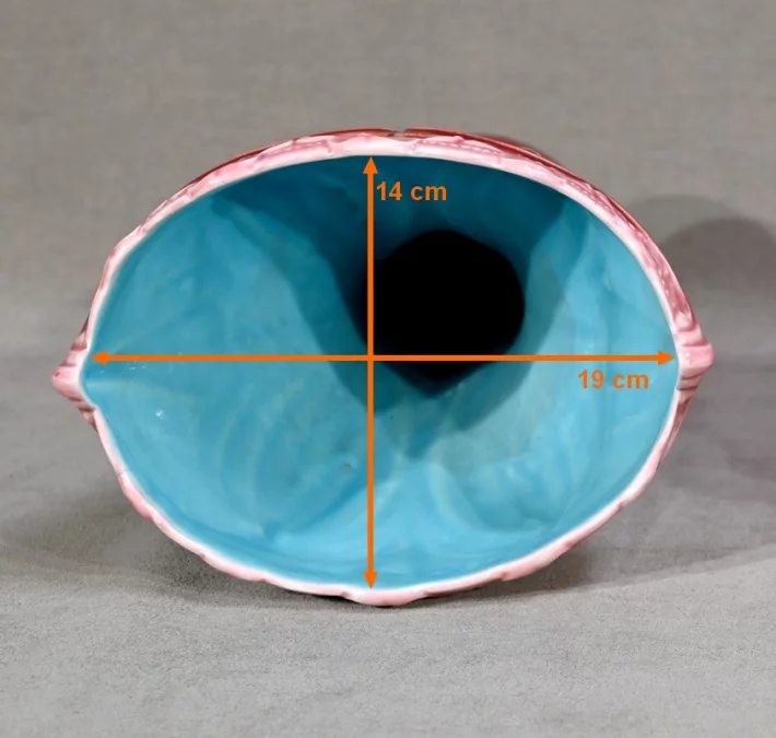 PAR DE JARRONES firmados DIGOIN SARREGUEMINES
