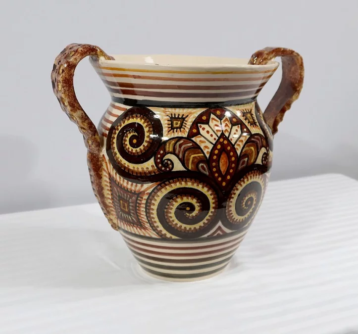 JARRÓN DE LOZA QUIMPER