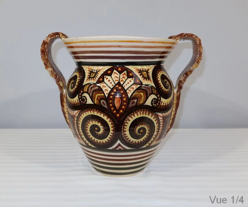 JARRÓN DE LOZA QUIMPER