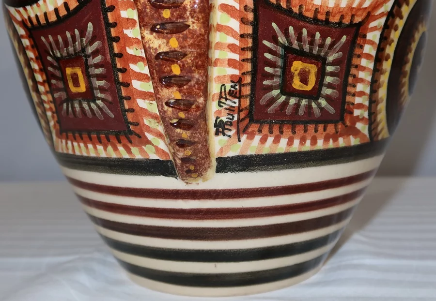 JARRÓN DE LOZA QUIMPER