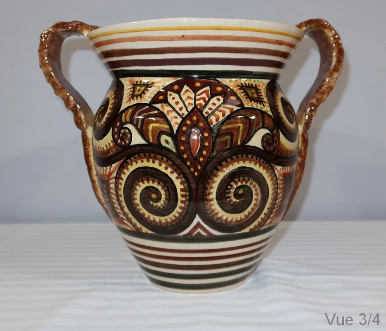 JARRÓN DE LOZA QUIMPER