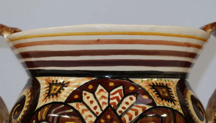 JARRÓN DE LOZA QUIMPER