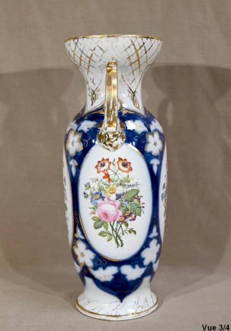Important Vase en Porcelaine de Bayeux – Fin XIXe