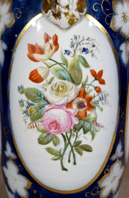 Important Vase en Porcelaine de Bayeux – Fin XIXe