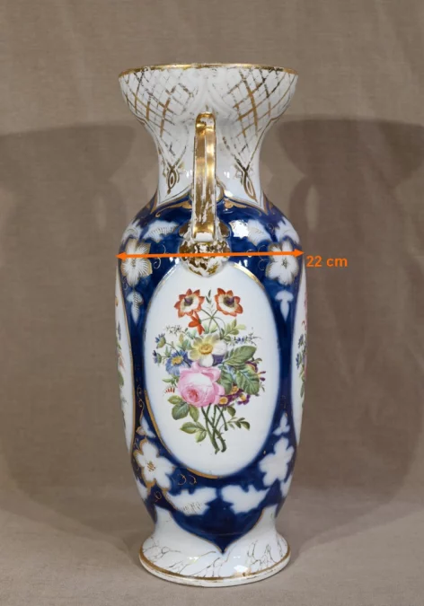 Important Vase en Porcelaine de Bayeux – Fin XIXe