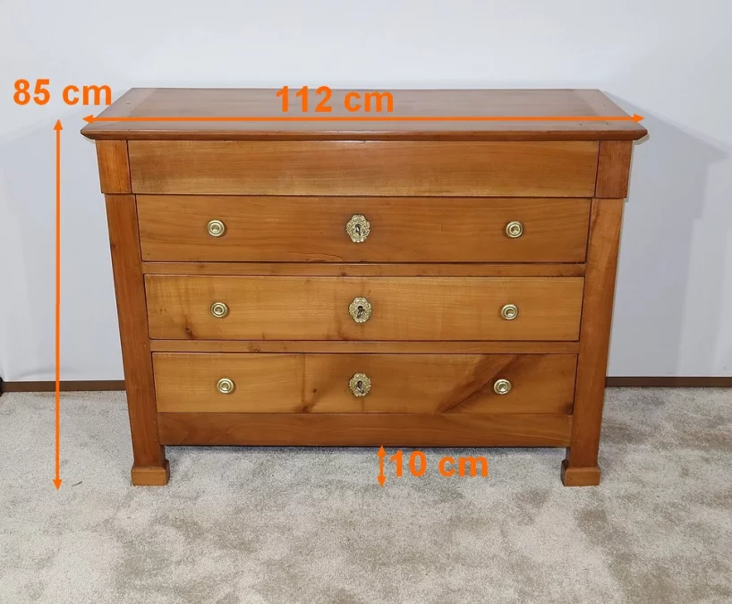 Petite Commode en Merisier massif, goût Directoire – 1ère partie du XIXe