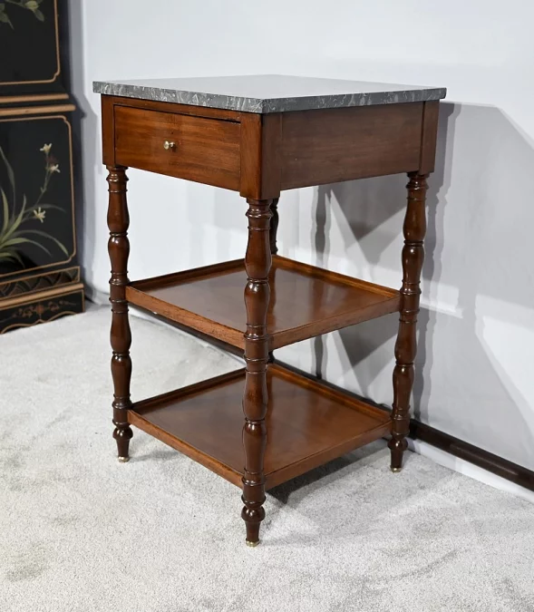Petite Table Desserte en Acajou de Cuba, époque Restauration – Début XIXe