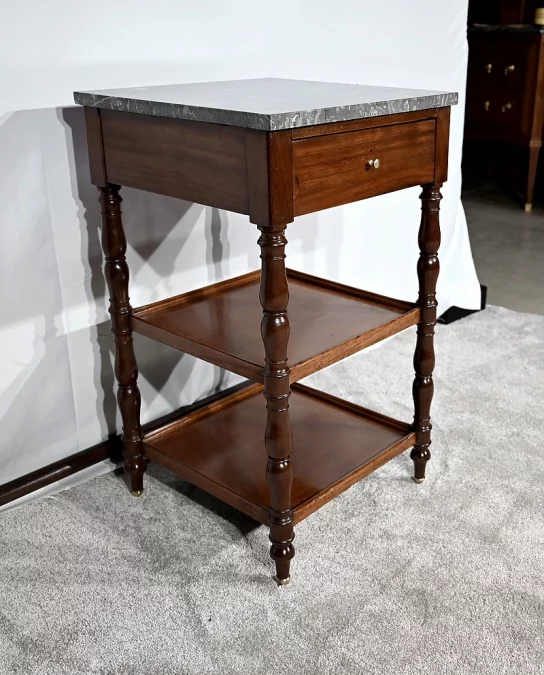 Petite Table Desserte en Acajou de Cuba, époque Restauration – Début XIXe