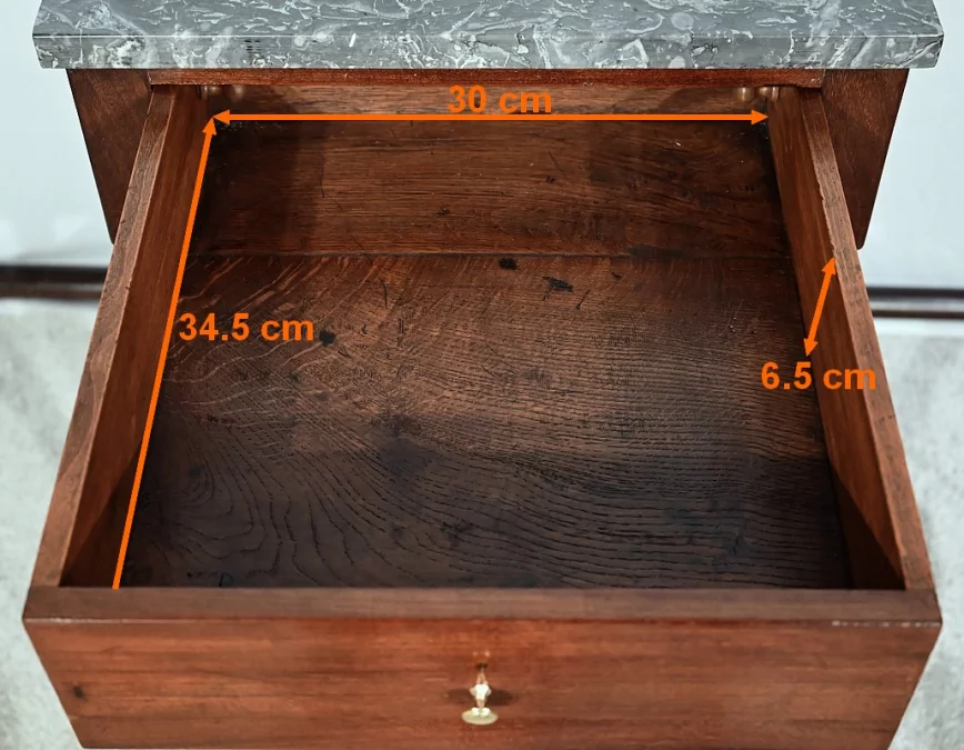 Petite Table Desserte en Acajou de Cuba, époque Restauration – Début XIXe