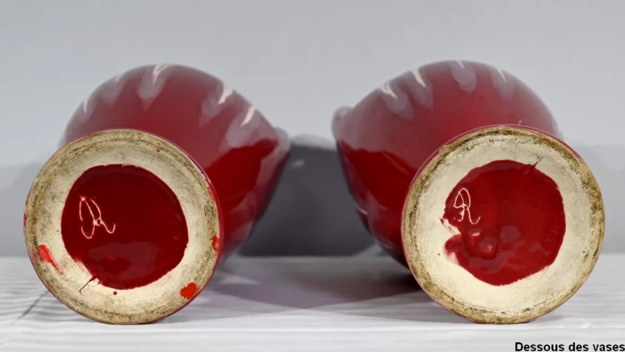 PAREJA DE JARRONES ART NOUVEAU