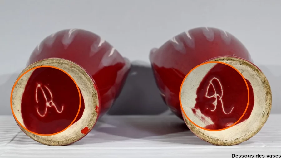 PAREJA DE JARRONES ART NOUVEAU