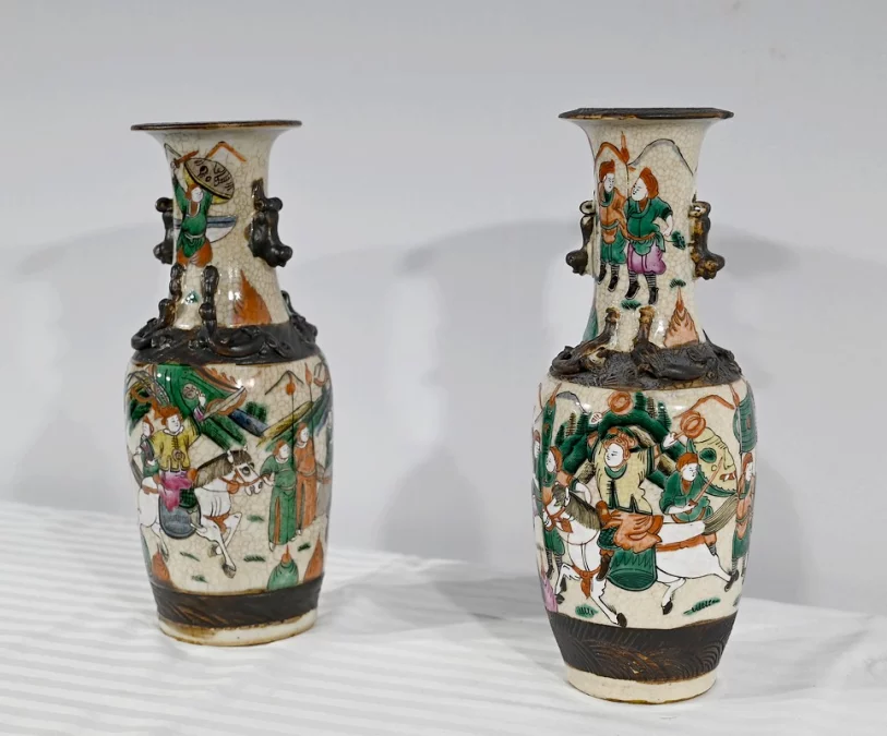 PAREJA DE JARRONES CHINOS