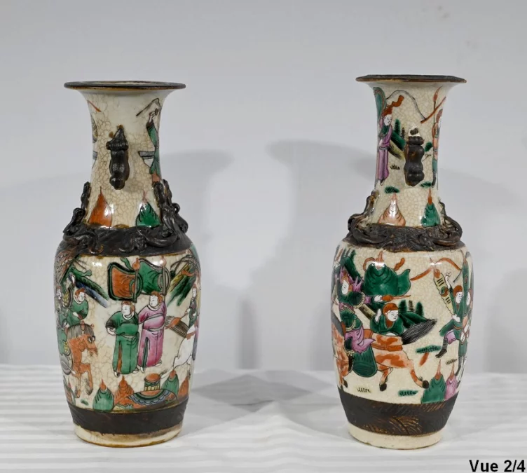 PAREJA DE JARRONES CHINOS