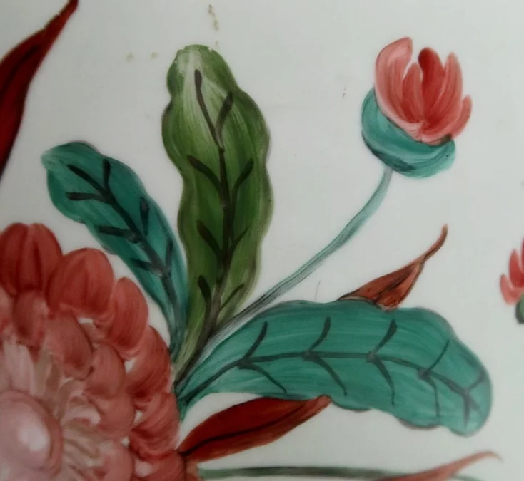 JARRÓN DE PORCELANA DE LIMOGES