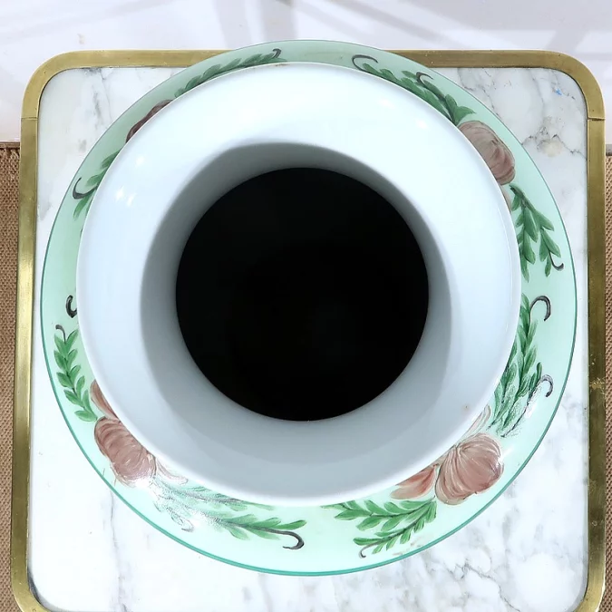 JARRÓN DE PORCELANA DE LIMOGES