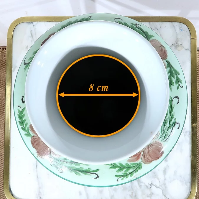 JARRÓN DE PORCELANA DE LIMOGES